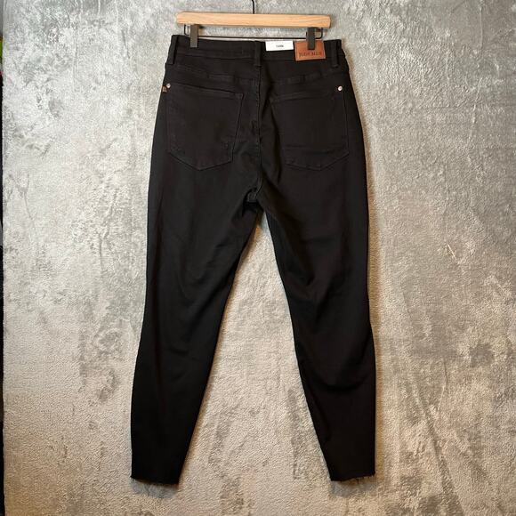 Judy Blue Black Skinny Jeans with Heavy Distressing‎ and Raw Hem Sz 14W New - Picture 4 of 8